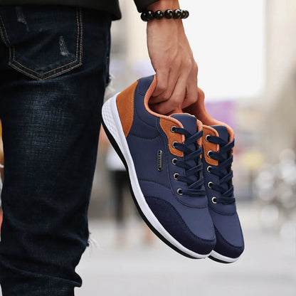 Men’s Everyday Leather-Look Trainers
