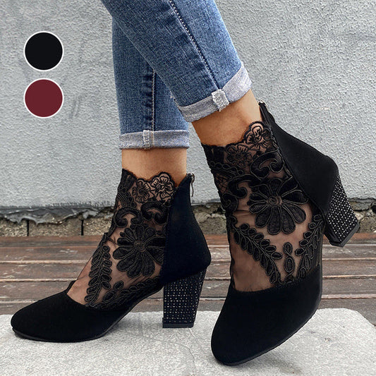Women's Elegant Lace Heels for Summer