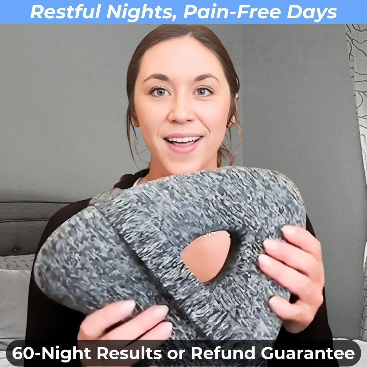 Contoured Memory Foam Knee Support Pillow