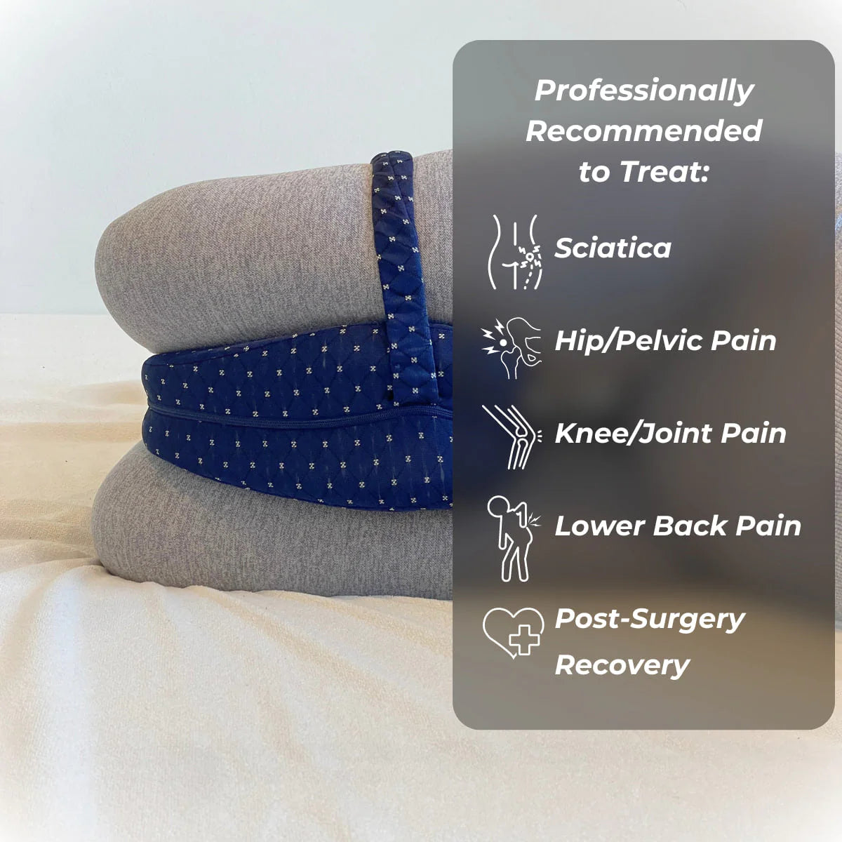 Contoured Memory Foam Knee Support Pillow