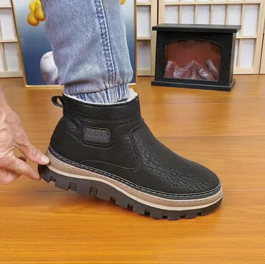 Men's Warm Wool-Insulated Snow Boots