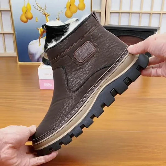 Men's Warm Wool-Insulated Snow Boots