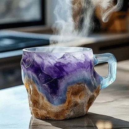 Geode-Style Crystal Effect Coffee Mug