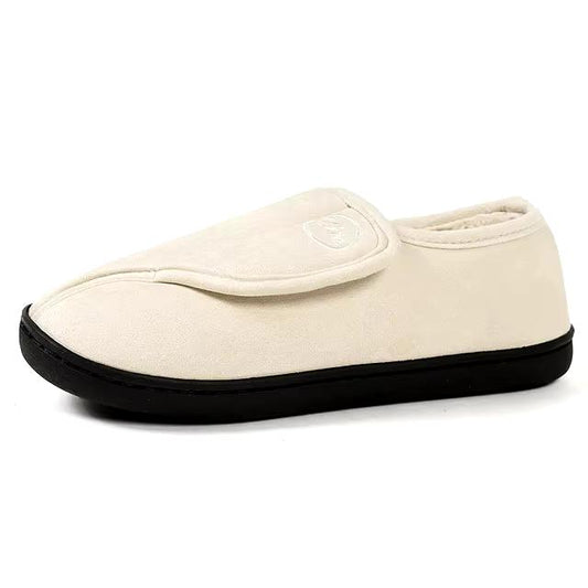 Unisex Suede Leather-Look House Slippers – Non-Slip & Plush Comfort