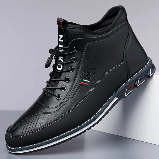 Men’s Classic Leather-Look Everyday Comfort Business Shoes
