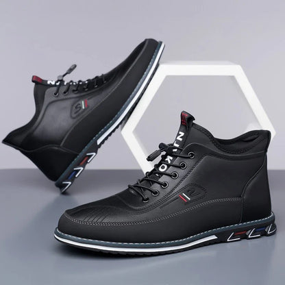 Men’s Classic Leather-Look Everyday Comfort Business Shoes