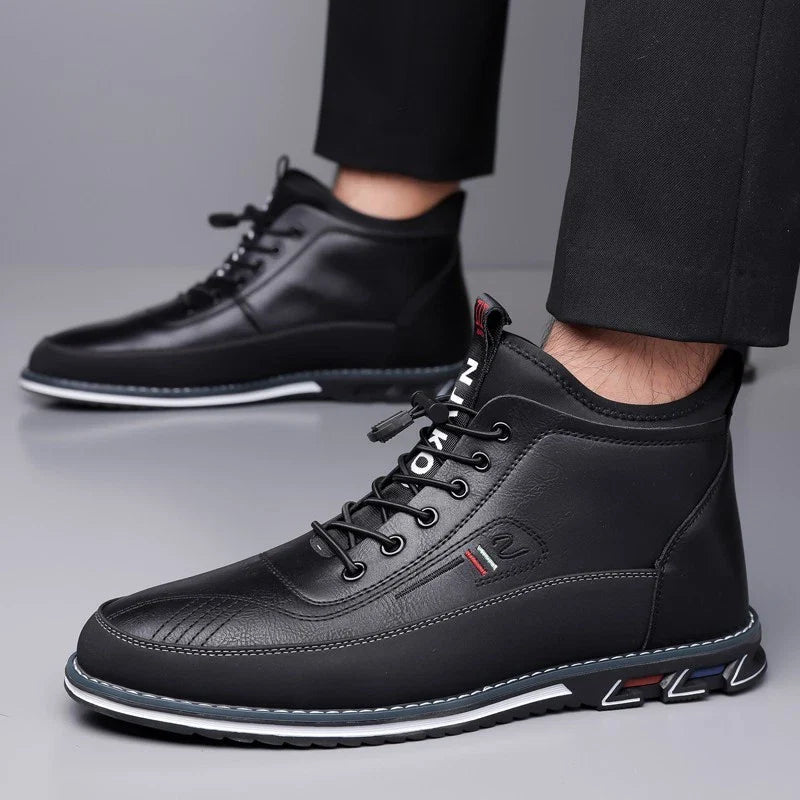 Men’s Classic Leather-Look Everyday Comfort Business Shoes