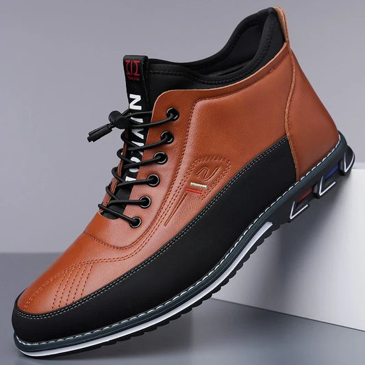Men’s Classic Leather-Look Everyday Comfort Business Shoes