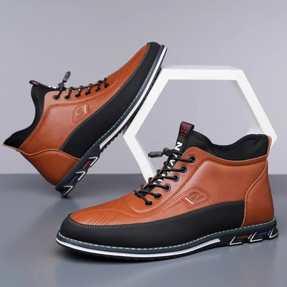 Men’s Classic Leather-Look Everyday Comfort Business Shoes