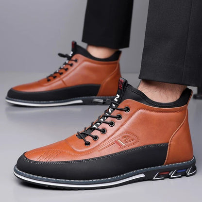 Men’s Classic Leather-Look Everyday Comfort Business Shoes