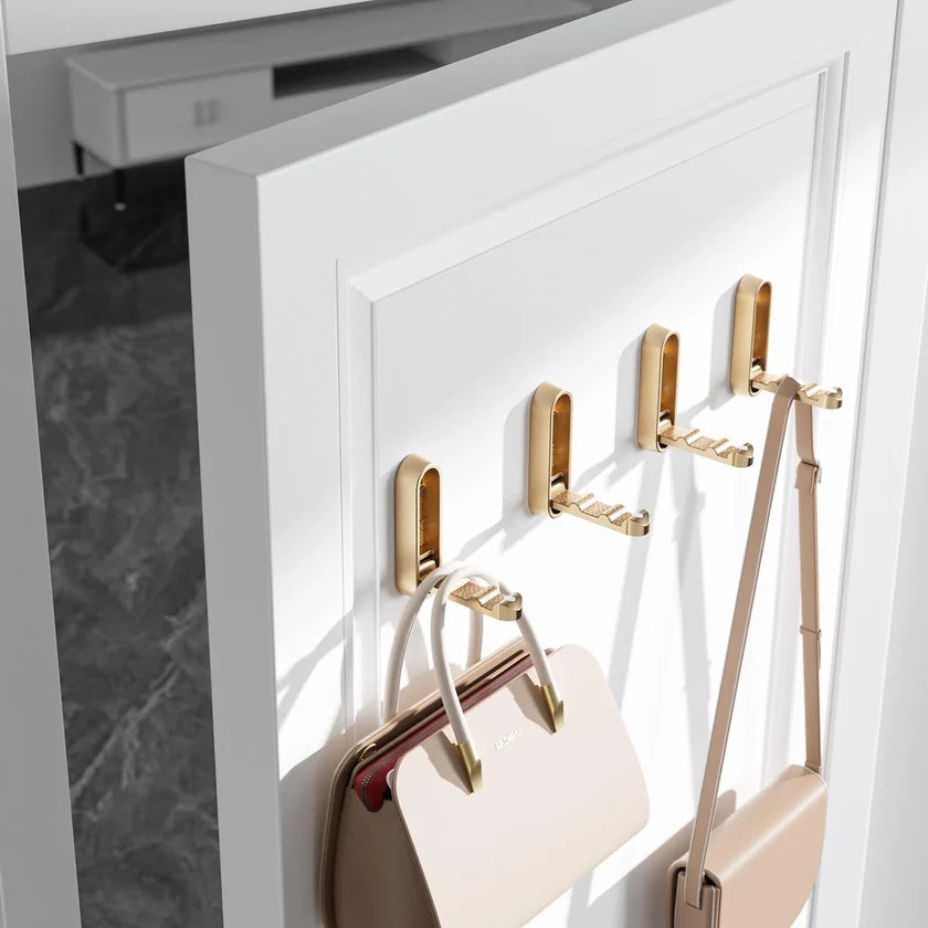 Foldable Wall-Mounted Coat Hook with 90° Drop-Down Design
