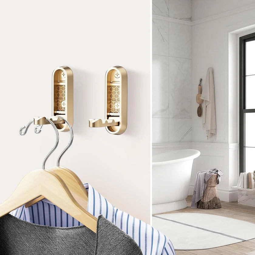 Foldable Wall-Mounted Coat Hook with 90° Drop-Down Design