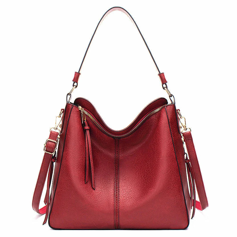 Women’s Luxury Faux Leather Organised Hobo Shoulder Bag