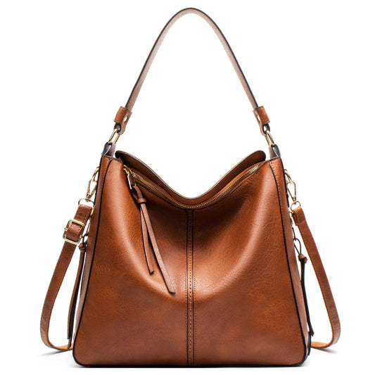 Women’s Luxury Faux Leather Organised Hobo Shoulder Bag