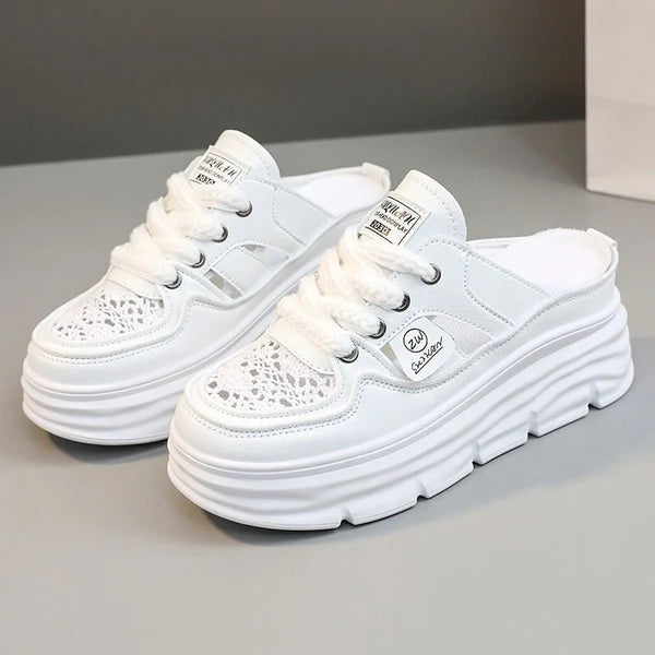 Women's sandals with a thick bottom