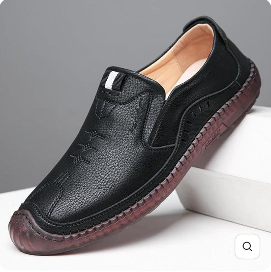 IRon Leather Moccasin Shoe