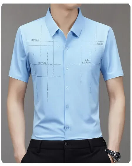 Men's Ice Silk Anti-Wrinkle Shirt