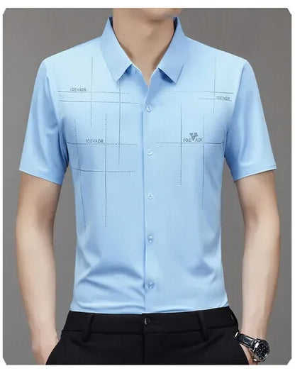 Men's Ice Silk Anti-Wrinkle Shirt