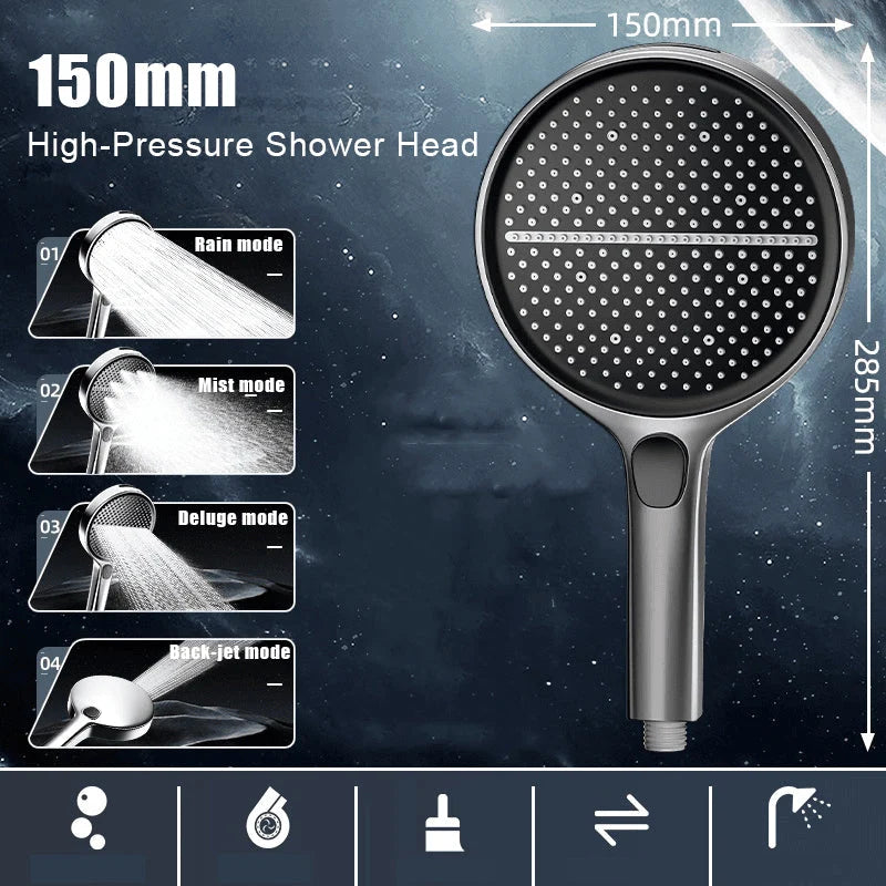Adjustable Three-Mode High-Pressure Shower Head