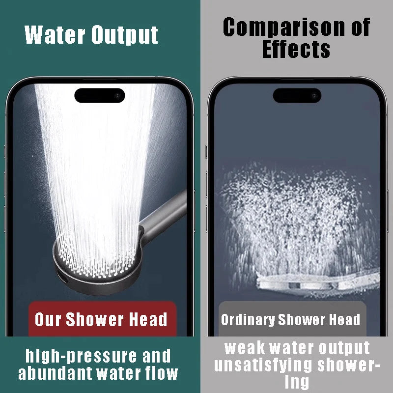 Adjustable Three-Mode High-Pressure Shower Head