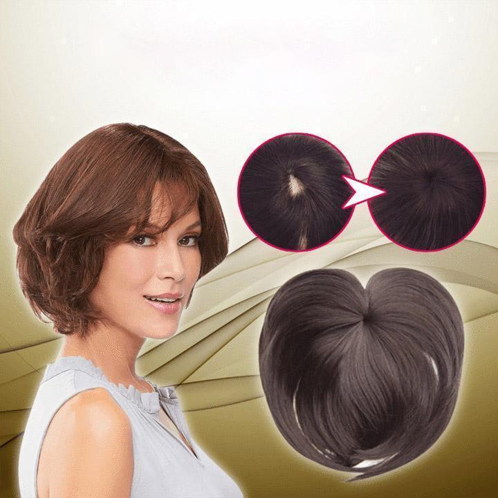 Breathable Human Hair Natural-Look Crop Topper