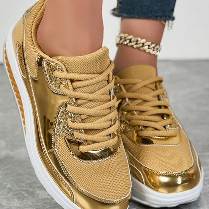 Women’s Sparkling Platform Comfort Trainers
