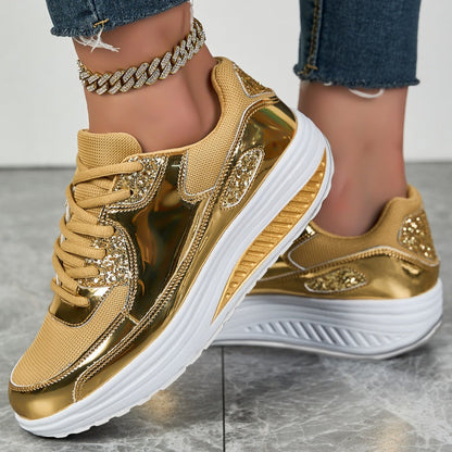 Women’s Sparkling Platform Comfort Trainers