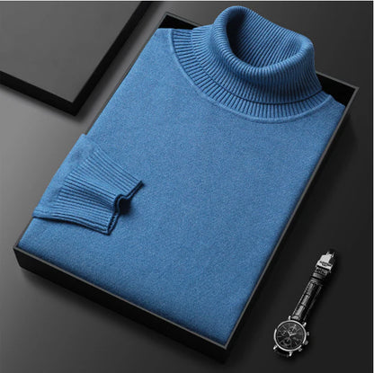 Men’s Solid Colour Premium Turtleneck Jumper