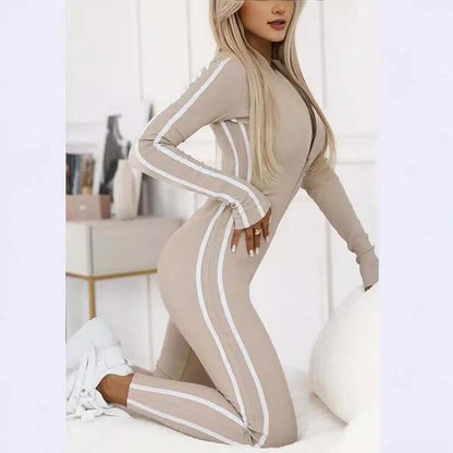 Women's Long-Sleeve Sports Jumpsuit
