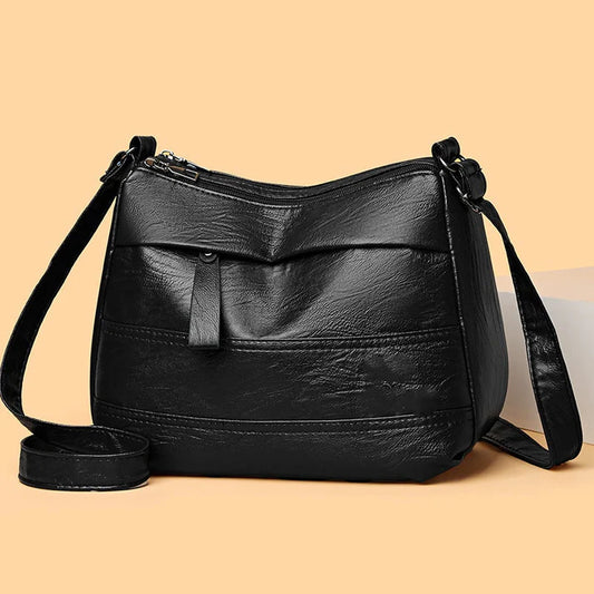 Heritage Charm Multi-Compartment Shoulder Bag