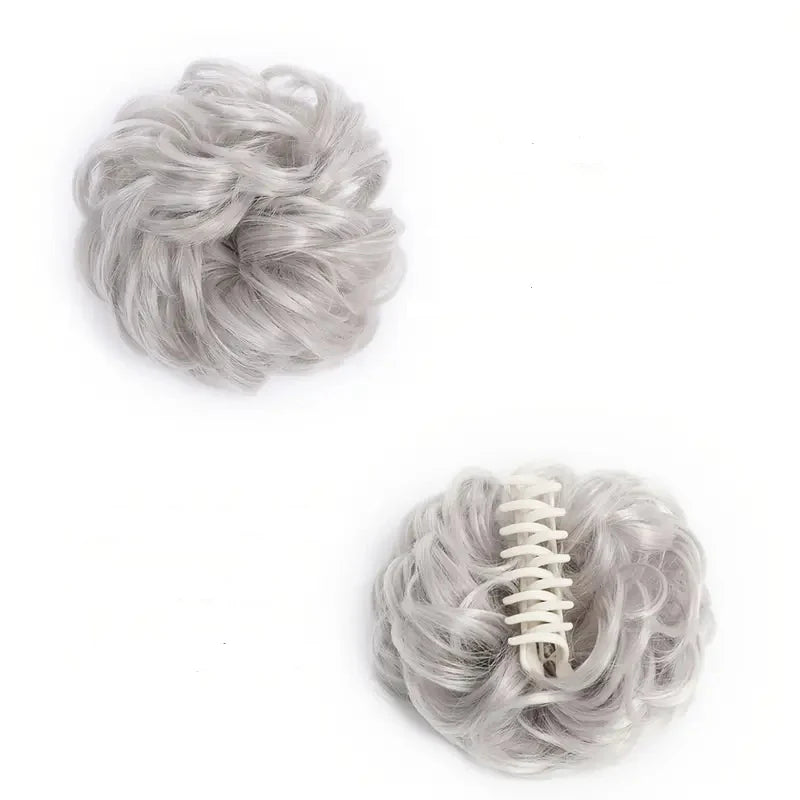 Women’s Clip-On Bun Hair Extension with Claw Clip