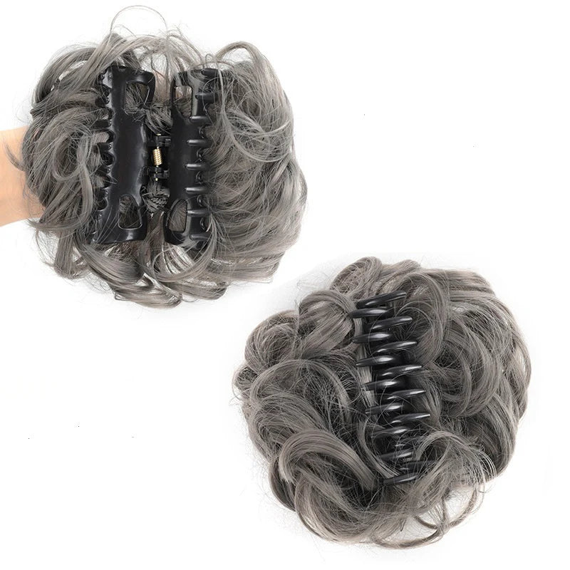 Women’s Clip-On Bun Hair Extension with Claw Clip