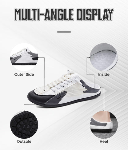 Men’s Slip-On Backless Lace-Look Trainers