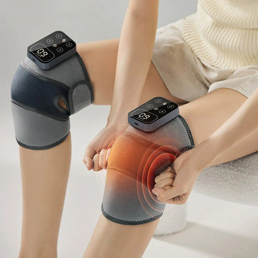 Electronic Heated Massage Knee Support Pads