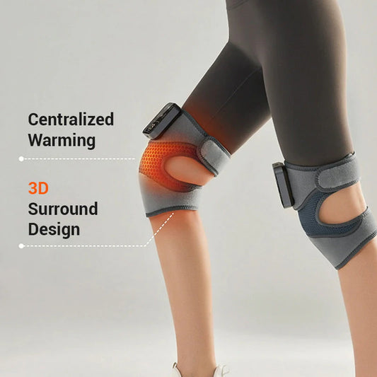 Electronic Heated Massage Knee Support Pads