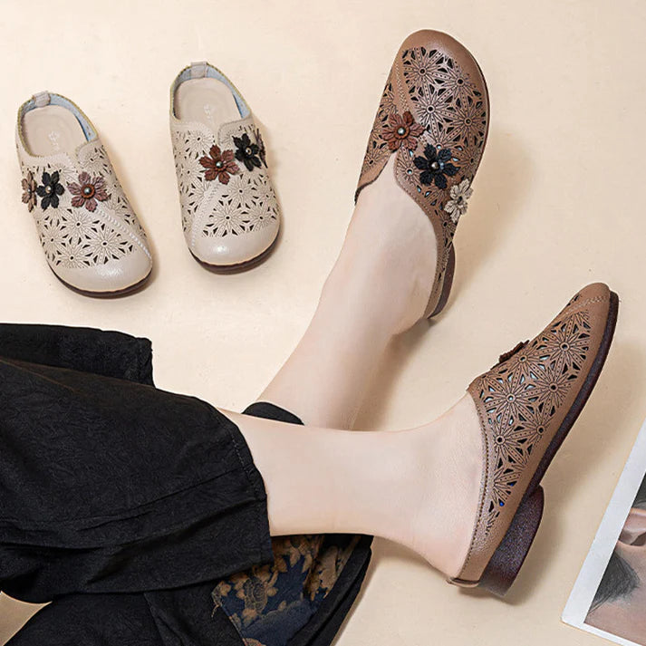 Women’s Elegant Floral PU Sandals