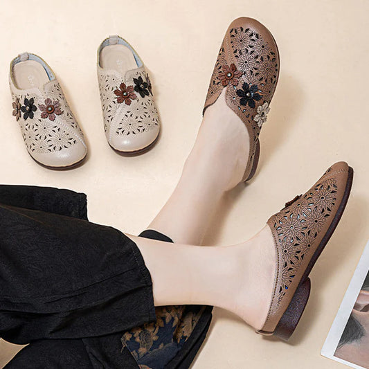 Women’s Elegant Floral PU Sandals