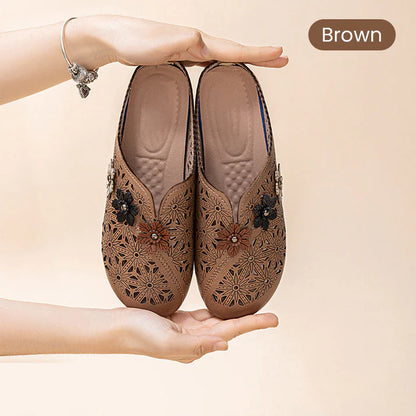 Women’s Elegant Floral PU Sandals
