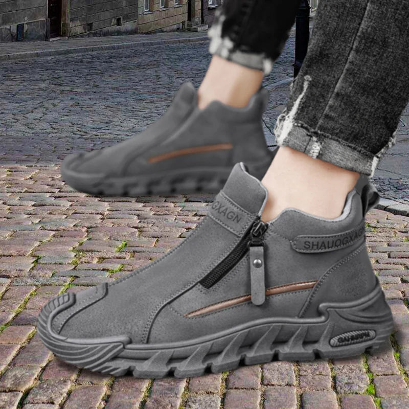 Men’s Casual Zip-Up Outdoor Shoes