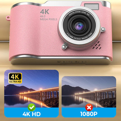 Compact 4K Flip Screen Digital Camera