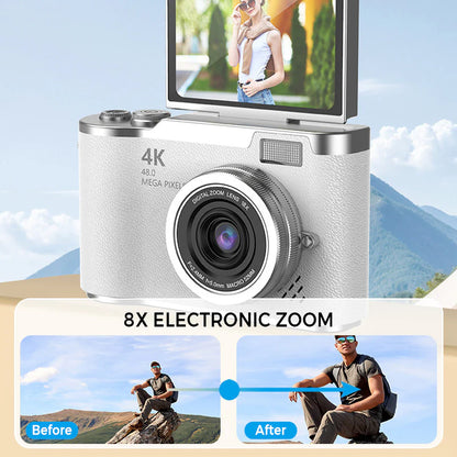 Compact 4K Flip Screen Digital Camera