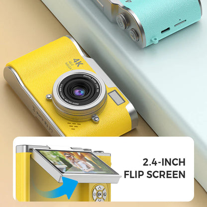 Compact 4K Flip Screen Digital Camera