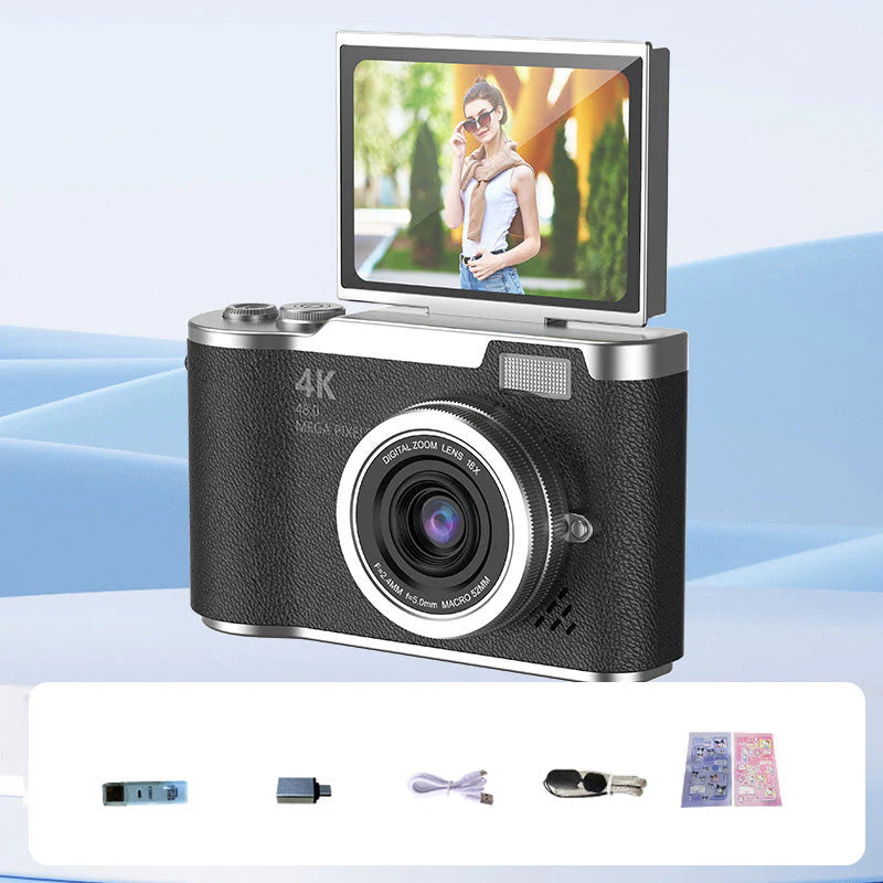 Compact 4K Flip Screen Digital Camera