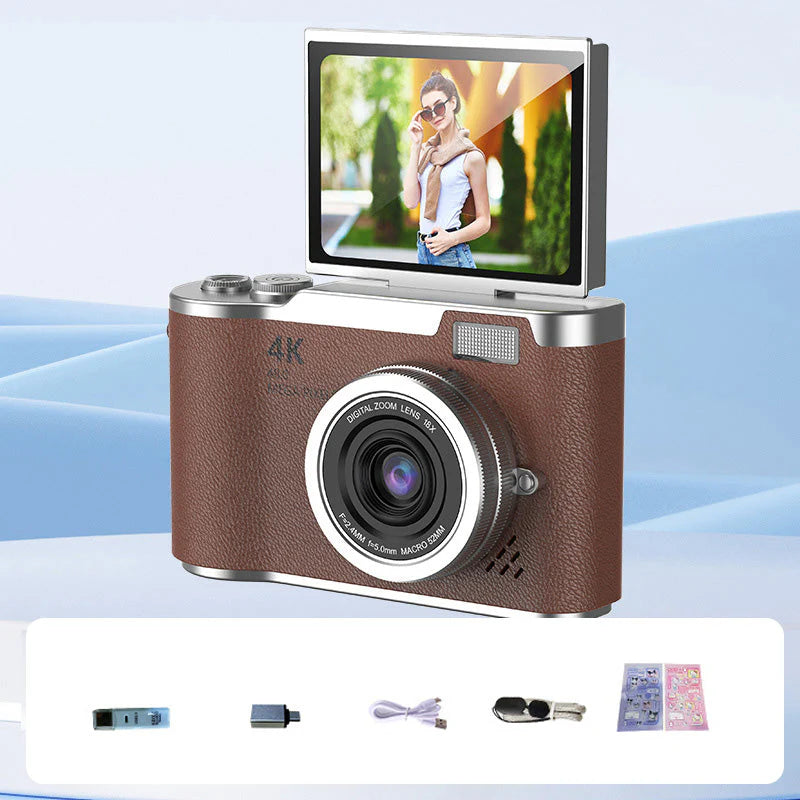 Compact 4K Flip Screen Digital Camera