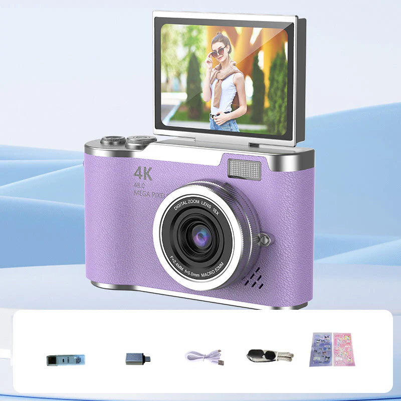 Compact 4K Flip Screen Digital Camera