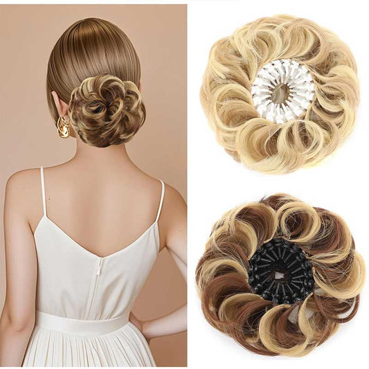 Women’s Claw Clip Curly Bun Hair Extension