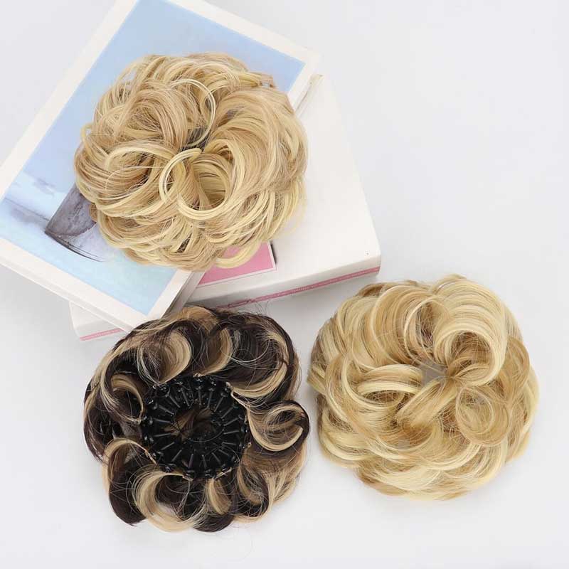 Women’s Claw Clip Curly Bun Hair Extension