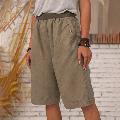 Women Summer Casual Pocket Shorts