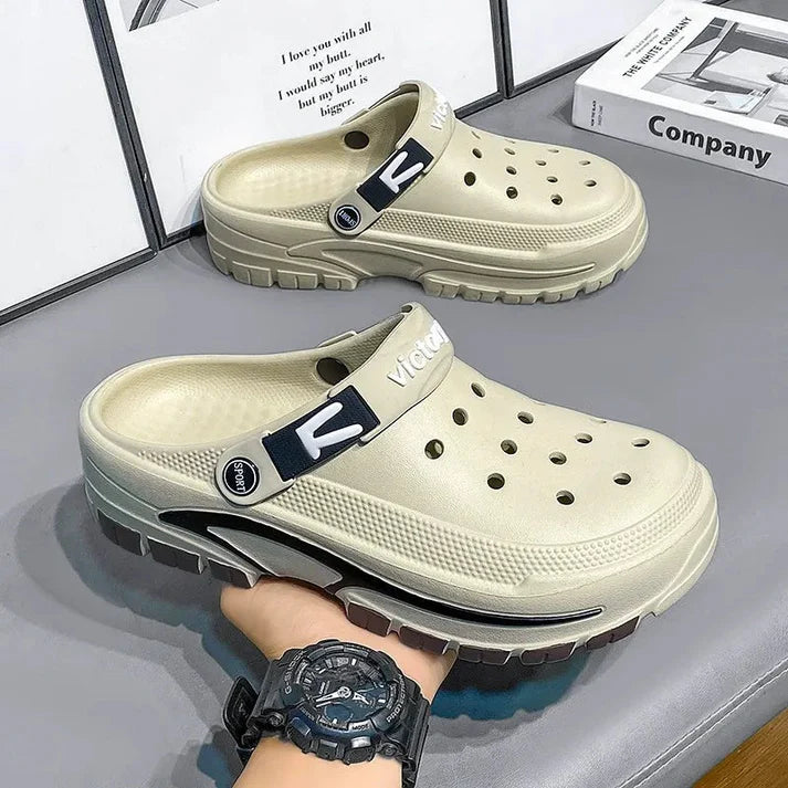 Men’s Breathable Slip-On Clogs
