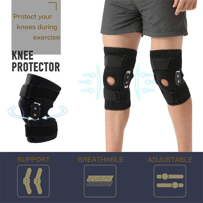 Adjustable Open-Patella Knee Support Brace